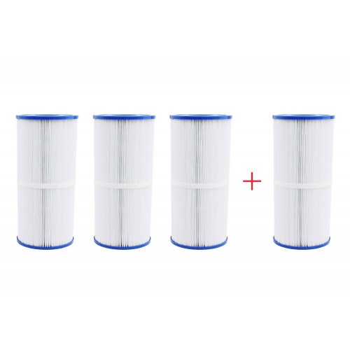 Pack 4x3 filtros spa médios 25,5cm