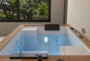 Banheira hidromassagem jacuzzi ITACA CLEAR WOOD