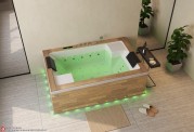 Banheira hidromassagem jacuzzi ITACA CLEAR WOOD