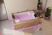 Banheira hidromassagem jacuzzi ITACA CLEAR WOOD