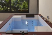 Banheira hidromassagem jacuzzi ITACA DARK WOOD