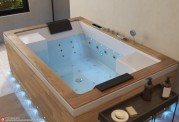 Banheira hidromassagem jacuzzi ITACA CLEAR WOOD