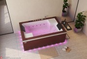 Banheira hidromassagem jacuzzi ITACA DARK WOOD