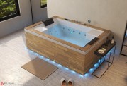 Banheira hidromassagem jacuzzi ITACA CLEAR WOOD