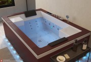 Banheira hidromassagem jacuzzi ITACA DARK WOOD