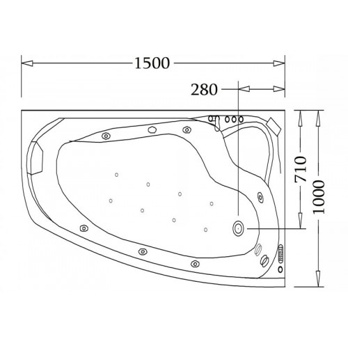 Banheira hidromassagem jacuzzi AT-002