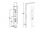 Coluna de duche hidromassagem AT-002A