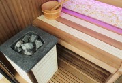 Sauna seca + sauna húmeda con ducha AU-002A